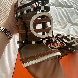 Hermes heeled sandals